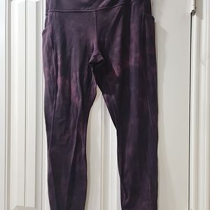 Purple Lululemon Tie-Dye Leggings